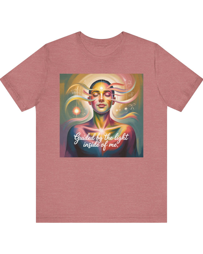 "Guided by the Light Inside of Me" Unisex Jersey Short Sleeve Tee