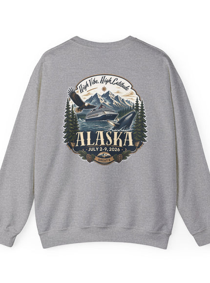 "Alaska" (Ink front and back) Unisex Heavy Blend Crewneck Sweatshirt