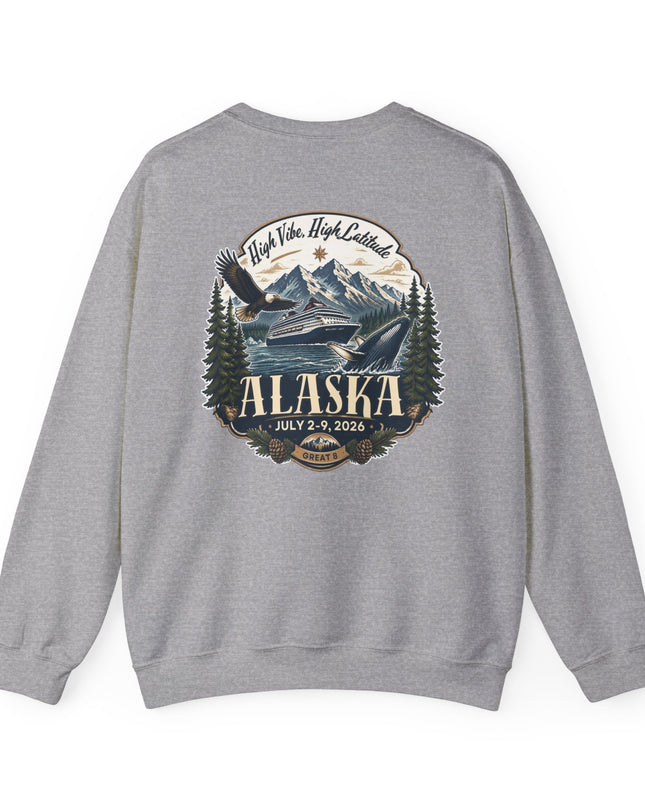 "Alaska" (Ink front and back) Unisex Heavy Blend Crewneck Sweatshirt