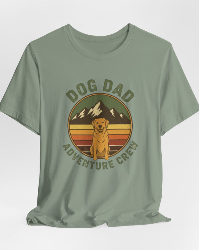 "Dog Dad Adventure Crew" Unisex Jersey Short Sleeve Tee