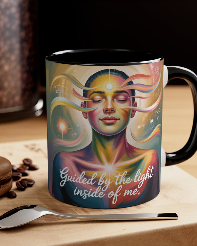 "Guided by the Light Inside Me" Accent Mug