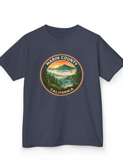 "Marin County, Above the Fog - no text" Kids Heavy Cotton Tee