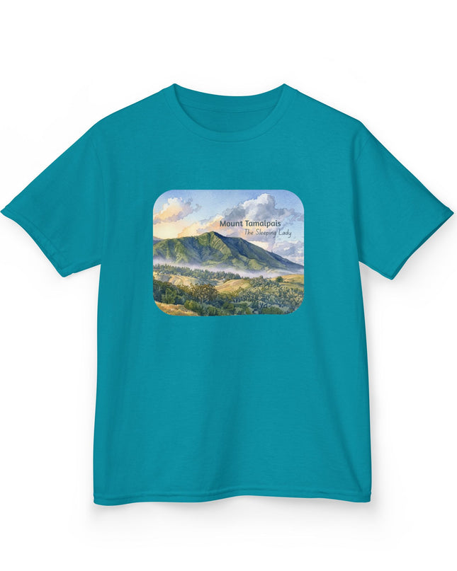 "Mount Tamalpais, the Sleeping Lady" Kids Heavy Cotton Tee