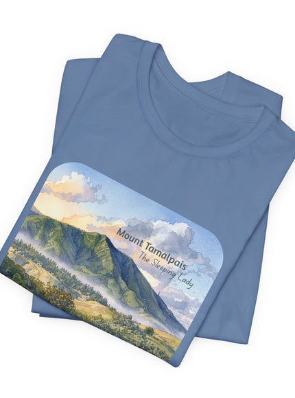 "Mount Tamalpais, the Sleeping Lady" Unisex Jersey Short Sleeve Tee