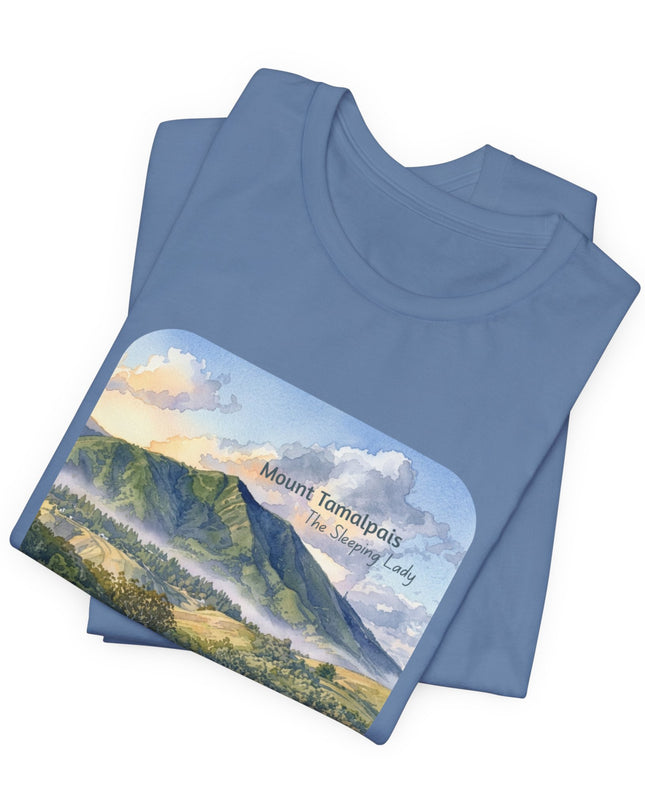 "Mount Tamalpais, the Sleeping Lady" Unisex Jersey Short Sleeve Tee