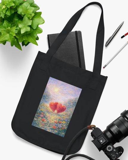 "Valentine's Day - Monet Style" Organic Canvas Tote Bag