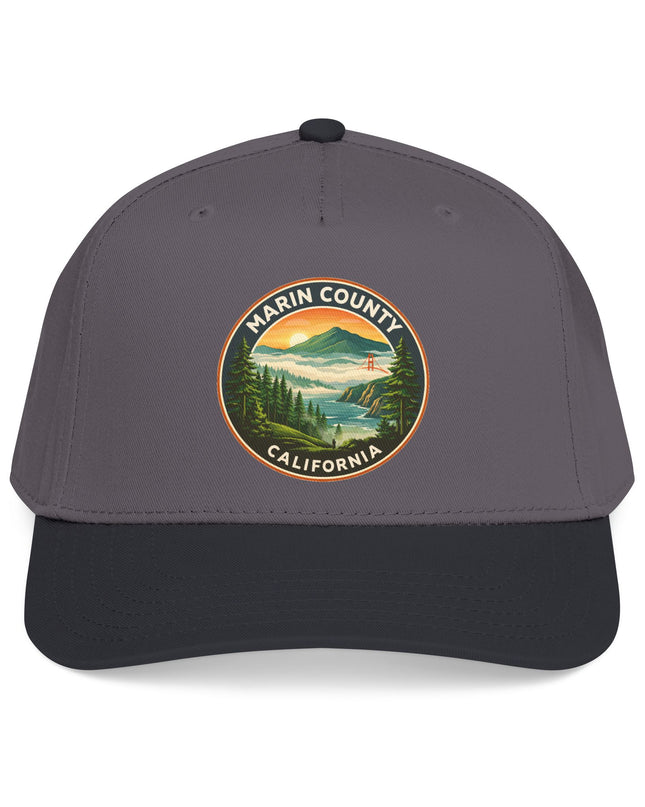 "Marin County, Above the Fog" Mid Profile Baseball Cap