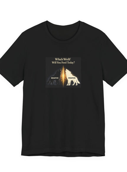 "Which Wolf Will You Feed Today?" Unisex Jersey Short Sleeve Tee