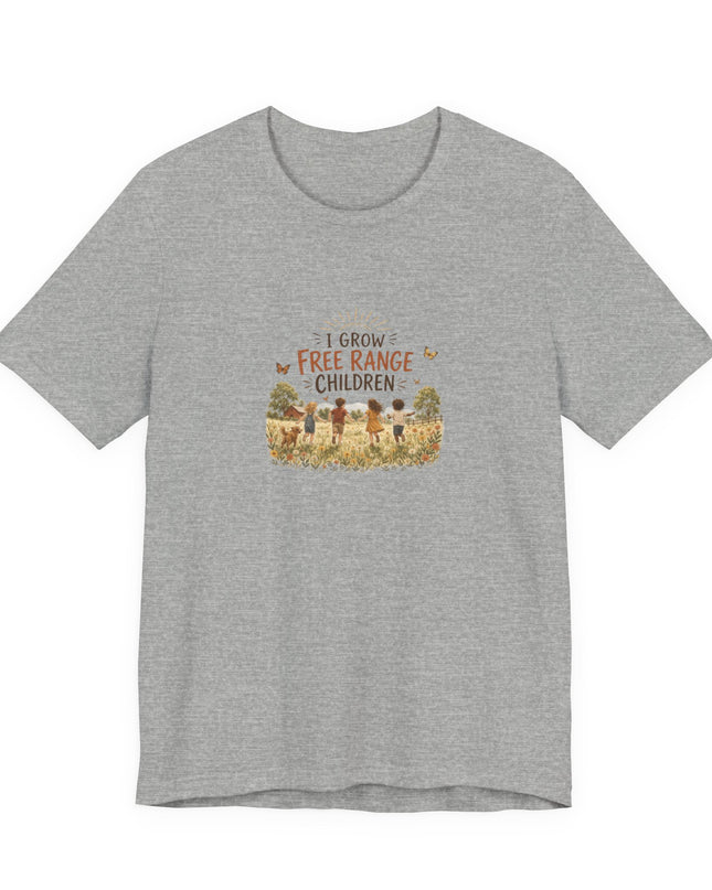 "I Grow Free Range Children" Unisex Jersey Cotton Tee