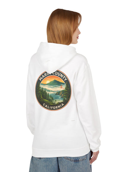 "Marin County, Above the Fog- no text" Unisex Midweight Softstyle Fleece Hoodie