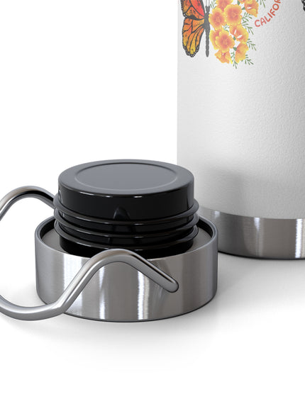 "Butterflies and Poppies Marin County, California" Copper Vacuum Insulated Bottle, 22oz
