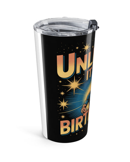 "Unlimited, it's my Birthright with Superhero" Stainless Steel Tumbler 20oz