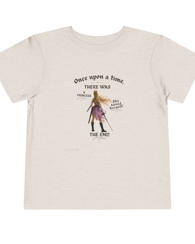 "She Saved Herself" Toddler Short Sleeve Tee