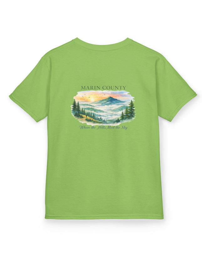 "Marin County, Where the Hills Meet the Sky" Kids Heavy Cotton Tee