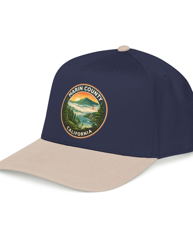 "Marin County, Above the Fog" Mid Profile Baseball Cap