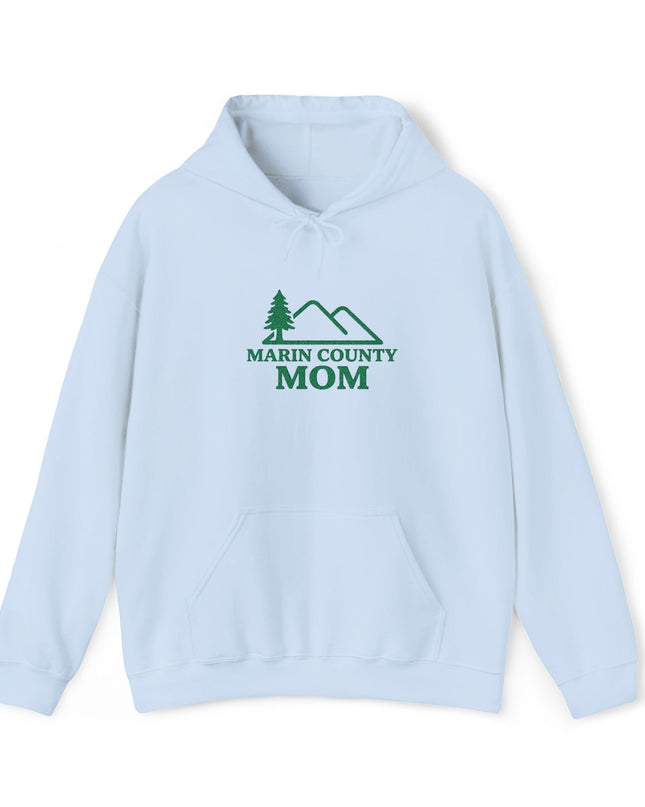 "Marin County Mom" Embroidered Unisex Heavy Blend Hooded Sweatshirt