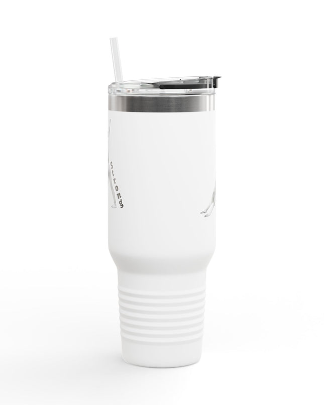 "Mom Strong Pilates" Insulated Travel Mug, 40oz