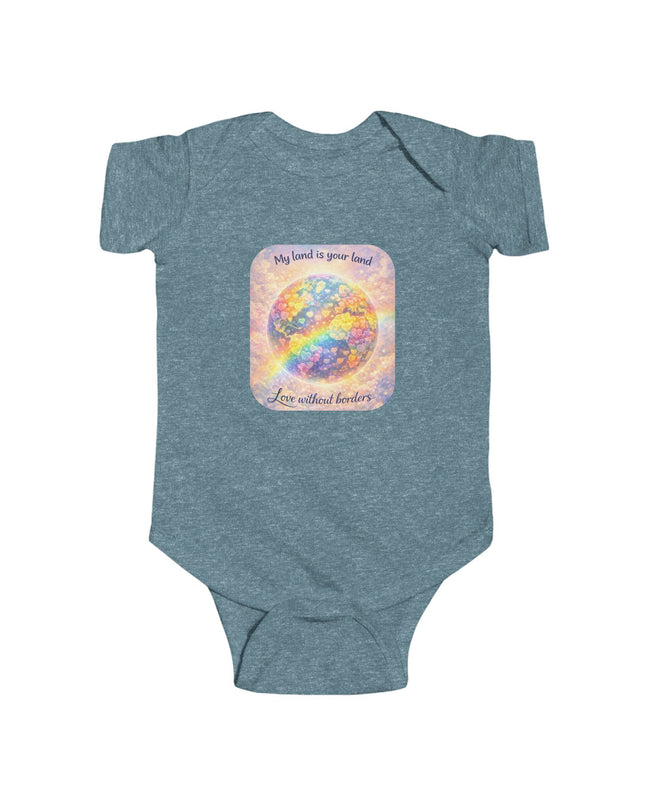 "My Land is Your Land" Infant Fine Jersey Bodysuit