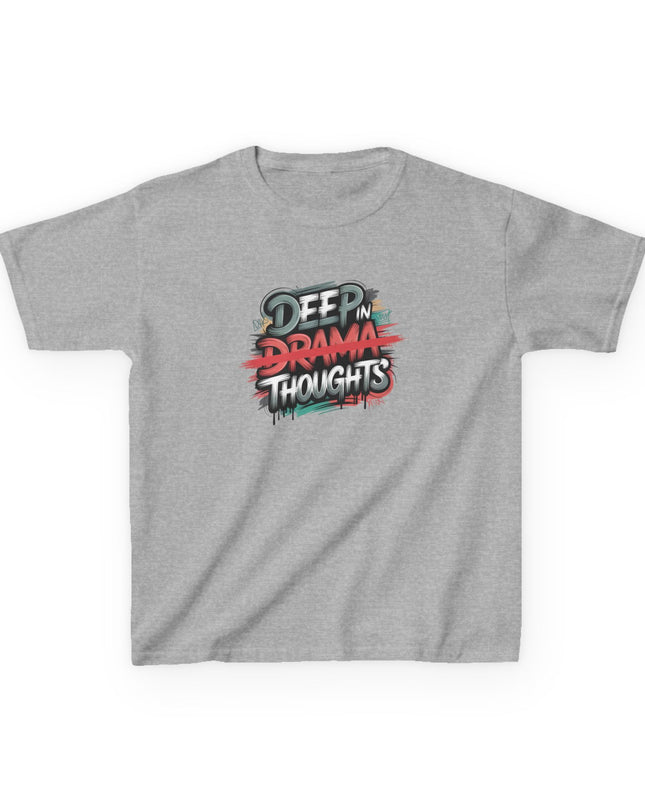 "Deep in Drama Thoughts" Kids Heavy Cotton Tee