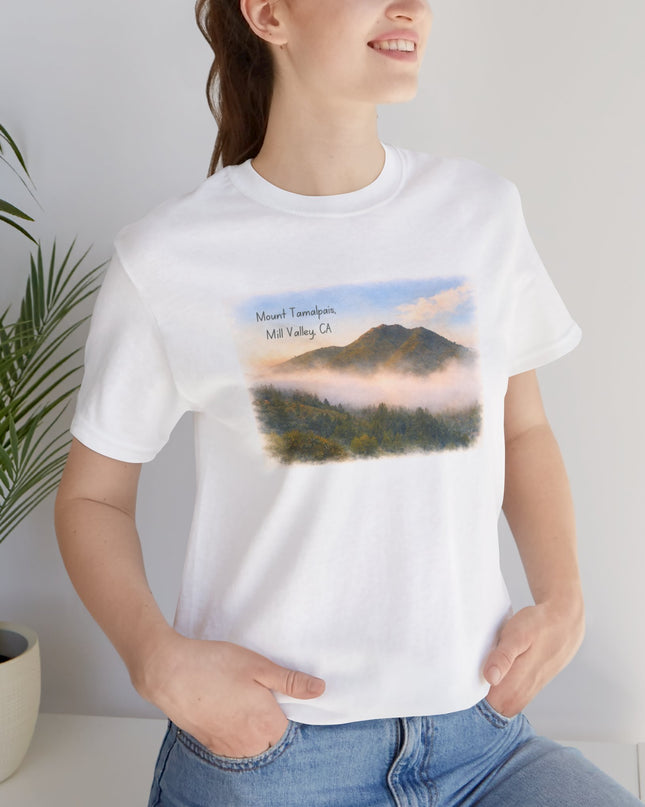 "Mount Tamalpais, Mill Valley, California" Unisex Jersey Short Sleeve Tee