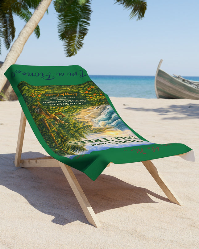 Tides and Tall Trees Beach Towel