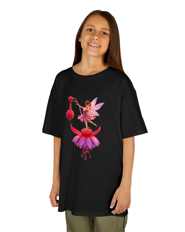 "Fuchsia Fairy" Kids Heavy Cotton Tee