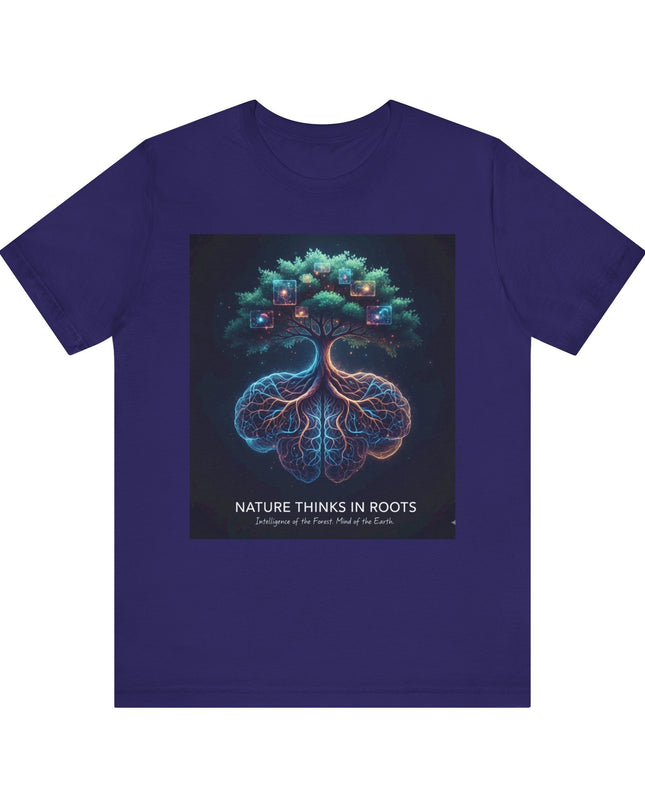 "Nature thinks in roots" Unisex Jersey Short Sleeve Tee