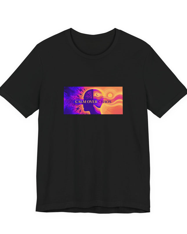 "Calm Over Chaos- Vivid" Unisex Jersey Short Sleeve Tee
