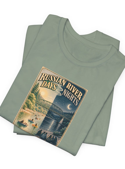 "Russian River Days, Russian River Nights" Unisex Jersey Short Sleeve Tee