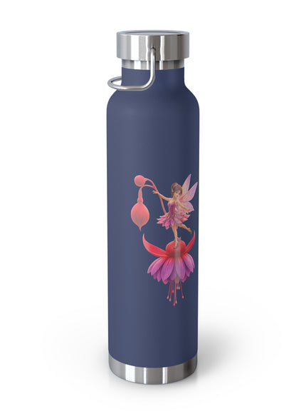 "Fuchsia Fairy" Copper Vacuum Insulated Bottle, 22oz
