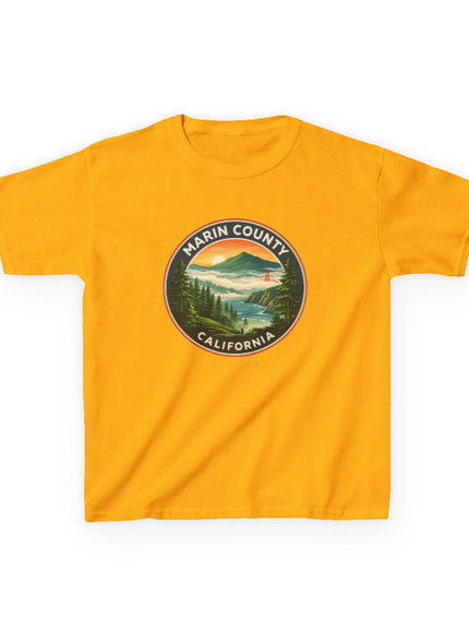"Marin County, Above the Fog - no text" Kids Heavy Cotton Tee