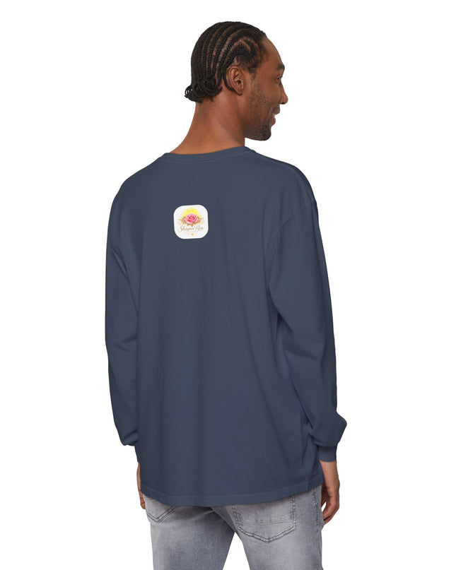 "Blessed and Beautiful" Unisex Garment-dyed Long Sleeve T-Shirt