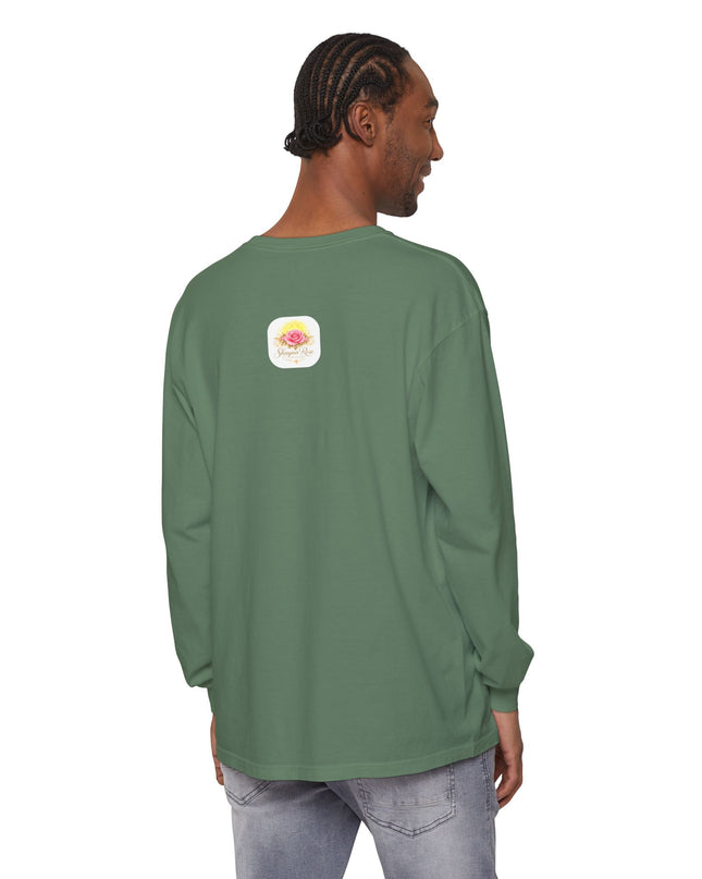 "Blessed and Beautiful" Unisex Garment-dyed Long Sleeve T-Shirt