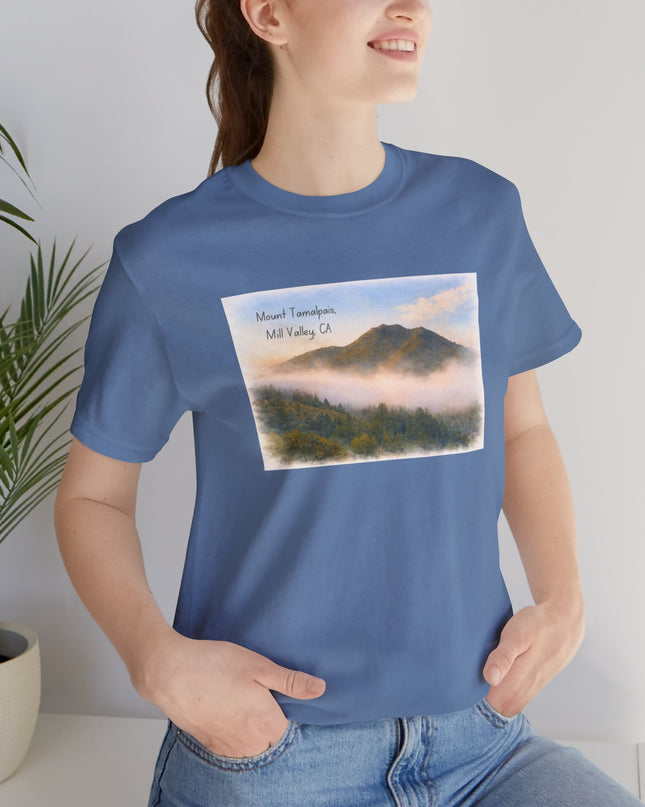 "Mount Tamalpais, Mill Valley, California" Unisex Jersey Short Sleeve Tee