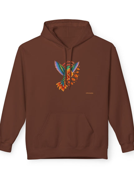 "Hummingbird and Poppies" Unisex Midweight Softstyle Fleece Hoodie
