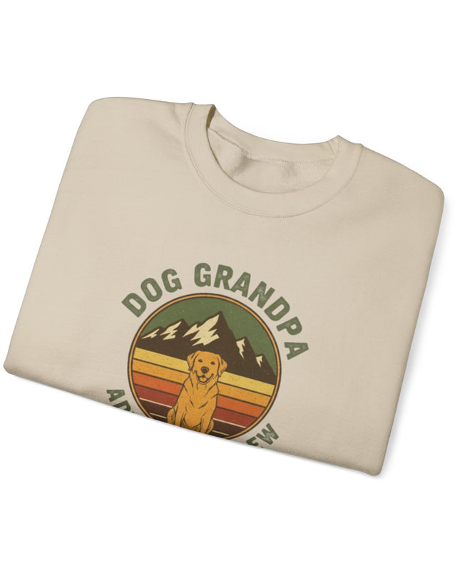 "Dog Grandpa Adventure Crew" Unisex Adult Sweatshirt