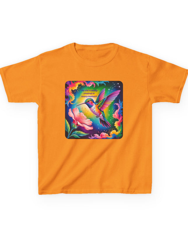 "My Life is Being Created in Every Moment" Kids Heavy Cotton Tee