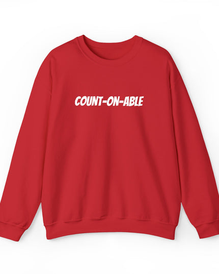 "Count-on-able" Unisex Embroidered Sweatshirt