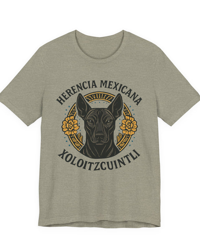 "Herencia mexicana - Xoloitzcuintli" Unisex Jersey Short Sleeve Tee