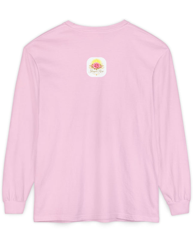 "Blessed and Beautiful" Unisex Garment-dyed Long Sleeve T-Shirt