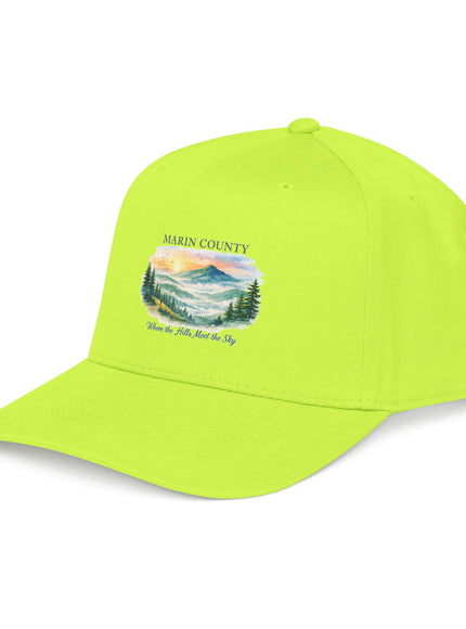 "Marin County, Where the Hills Meet the Sky" Mid Profile Baseball Cap