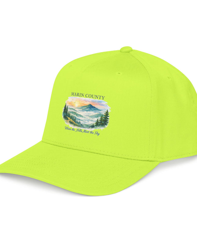 "Marin County, Where the Hills Meet the Sky" Mid Profile Baseball Cap