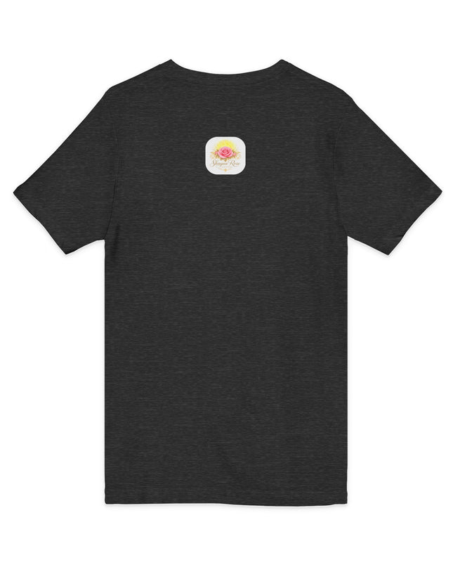 "Happy Valentine's Day" Unisex Jersey Short Sleeve V-Neck Tee