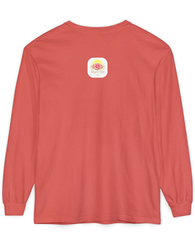 "Blessed and Beautiful" Unisex Garment-dyed Long Sleeve T-Shirt