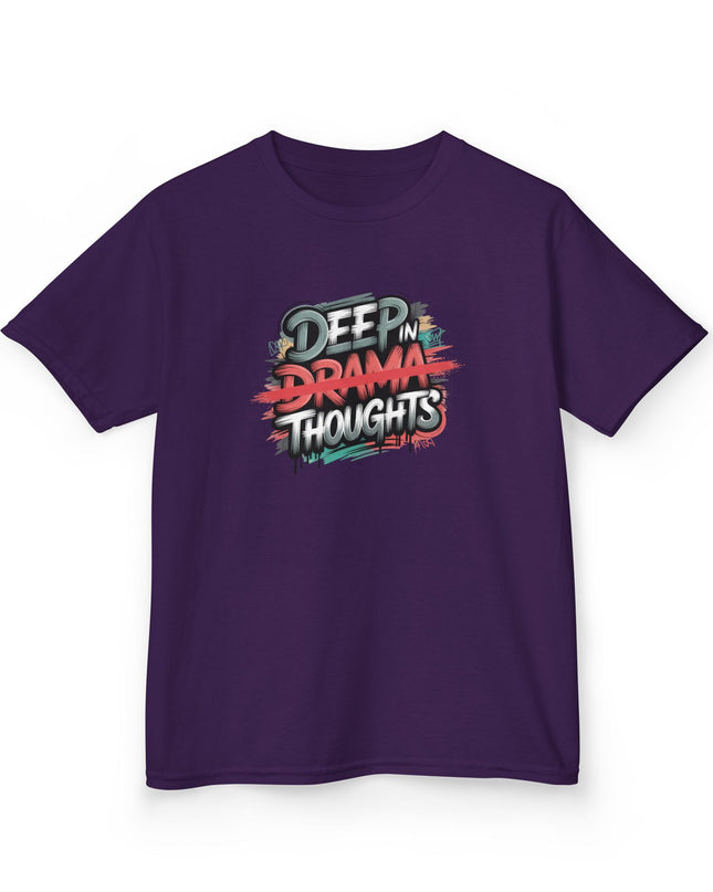 "Deep in Drama Thoughts" Kids Heavy Cotton Tee