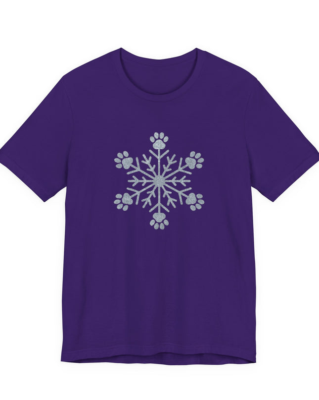 "Snowflake with paws" Unisex Jersey Short Sleeve Tee