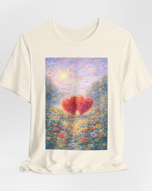 "Valentine's Day - Monet Style" Unisex Jersey Short Sleeve Tee