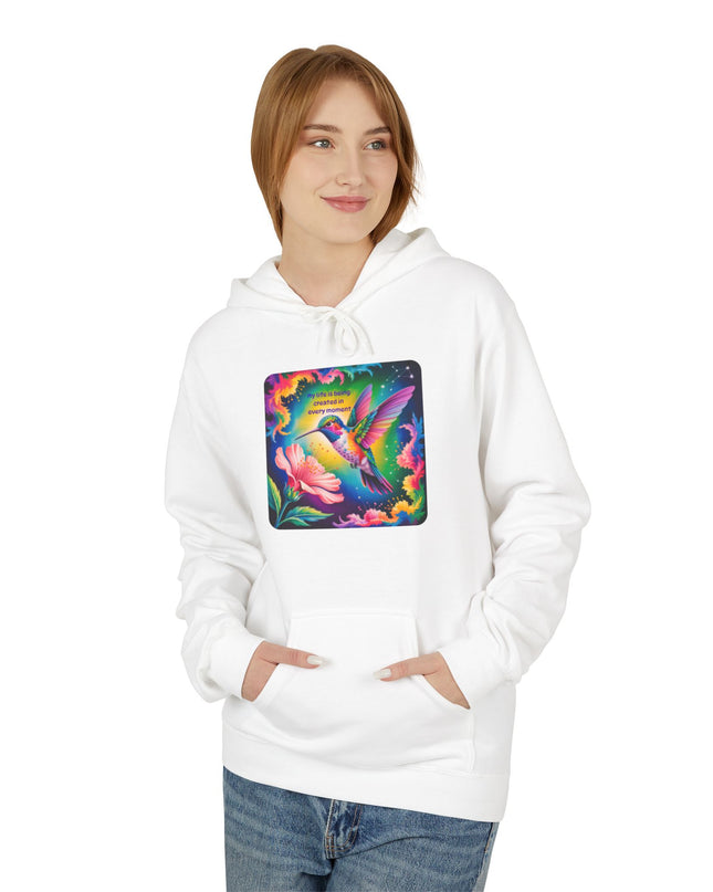 "My Life is Being Created in Every Moment" Unisex Midweight Softstyle Fleece Hoodie