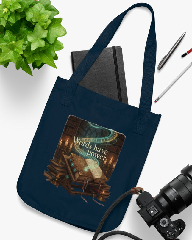 "Words Have Power" Organic Canvas Tote Bag