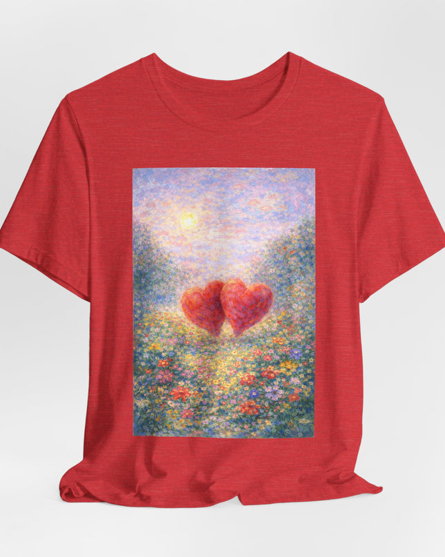 "Valentine's Day - Monet Style" Unisex Jersey Short Sleeve Tee